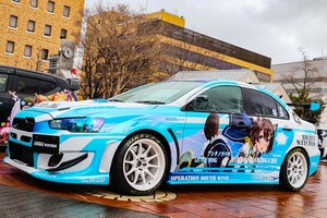 カスタム費用1000万円！ 痛車仕様の三菱「ランサーエボリューションX」はアニメーター公認…もとは全日本ジムカーナ選手権参戦車両です