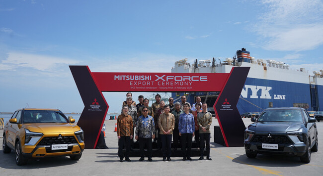 三菱自動車のインドネシア産コンパクトSUV「エクスフォース」が輸出を開始