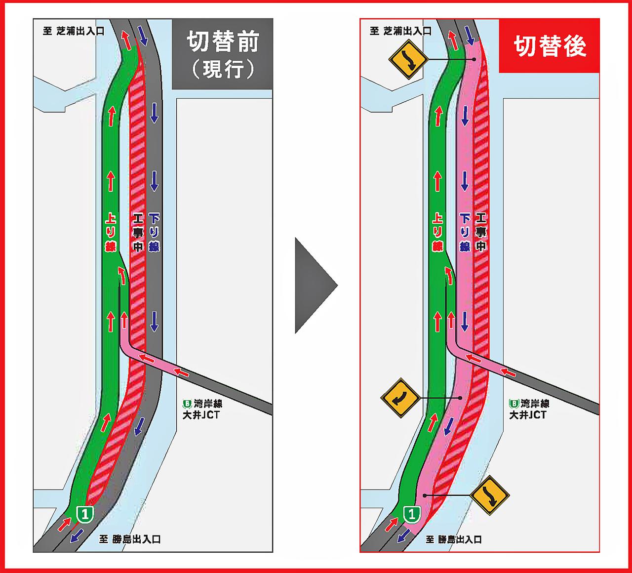 首都高速 1号 羽田線 下り が年6月16日に更新線へ切り替え 走行位置に注意 Webモーターマガジン の写真 3ページ目 自動車 情報サイト 新車 中古車 Carview