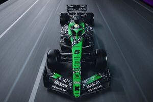 ザウバー、ラスベガスに特別カラーリング『ファイナルラップ』を準備。マシン全体にチェッカーフラッグをあしらう大胆なデザイン