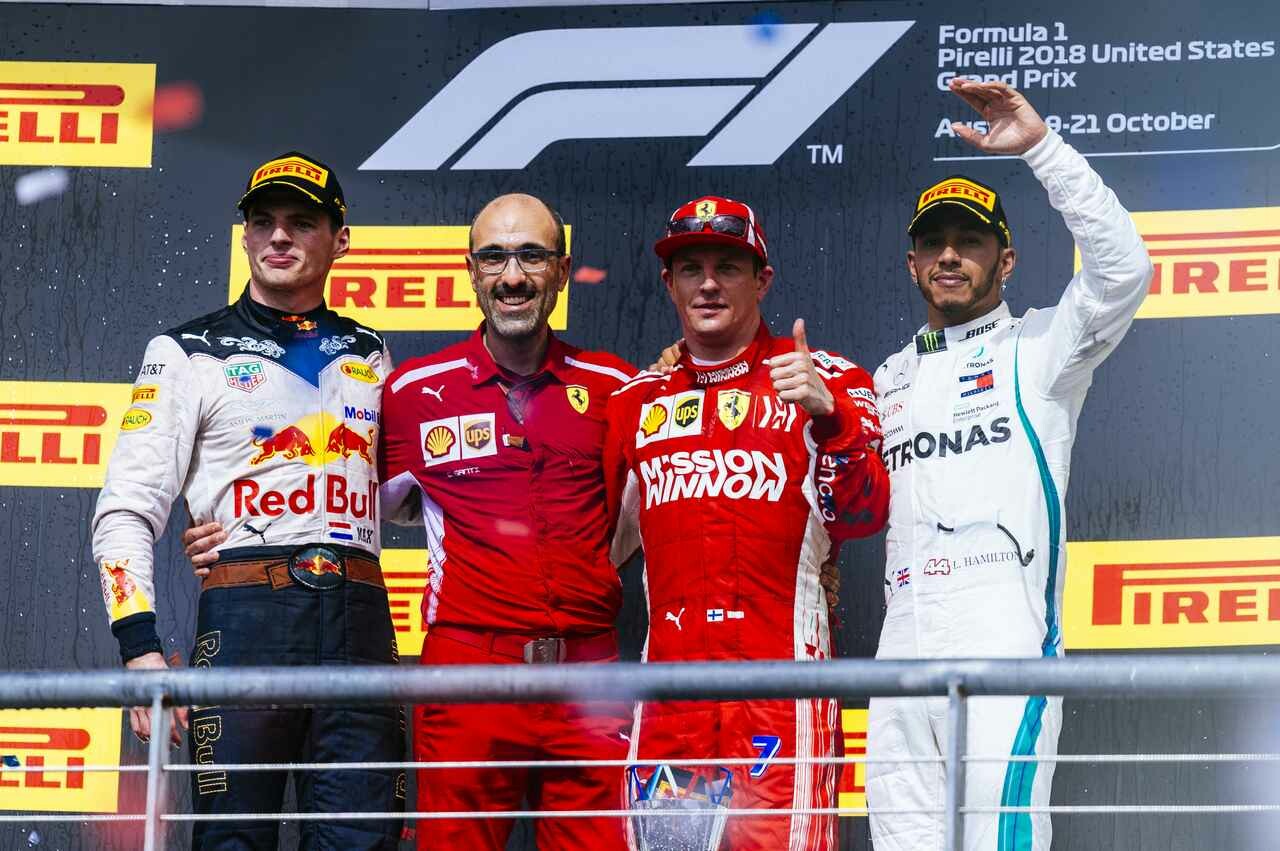 【ニュース】F1第18戦アメリカGPはフェラーリのキミ・ライコネンが5年半ぶりの優勝