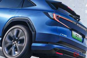 【中国】ホンダ “新型”「“後輪駆動”SUV」がスゴイ！ 斬新「カミソリの刃」デザイン光る「H」エンブレム採用の「P7」が話題に！ 熱望の声集まる全長4.7m級の新モデルとは