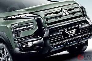【タイ】三菱「7人乗り“SUV”ミニバン」実車公開！ タフ顔×全長4.5m級の「ちょうどイイサイズ」！ 高性能ハイブリッドもある「エクスパンダークロス“プレイ”」がスゴかった！