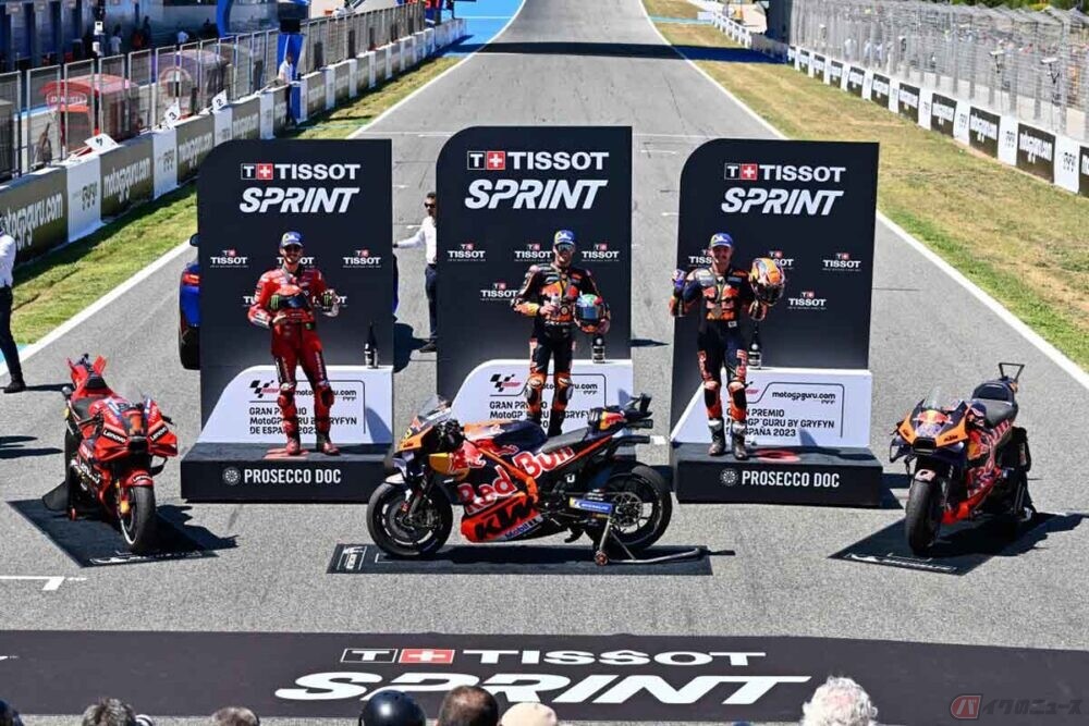 【MotoGP第4戦スペインGP】ドゥカティのバニャイアが今季2勝目 KTM勢が2・3位を獲得