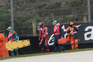【MotoGP】転倒リタイアでもバニャイヤに悔い無し「また最後尾になるより、攻めてクラッシュしたほうがマシだ」