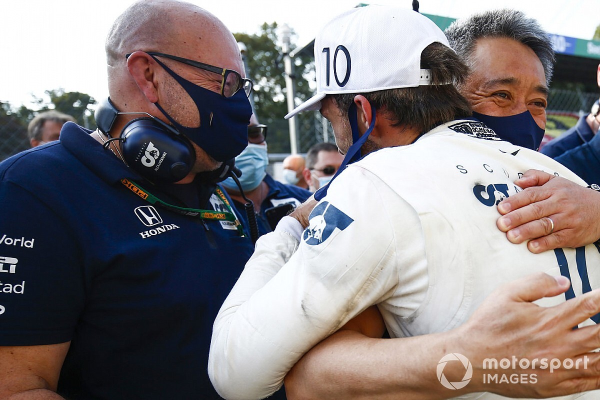 ホンダとアルファタウリに感謝してもしきれない ピエール ガスリー F1イタリアgpでの劇的なf1初勝利に感激 Motorsport Com 日本版 自動車情報サイト 新車 中古車 Carview