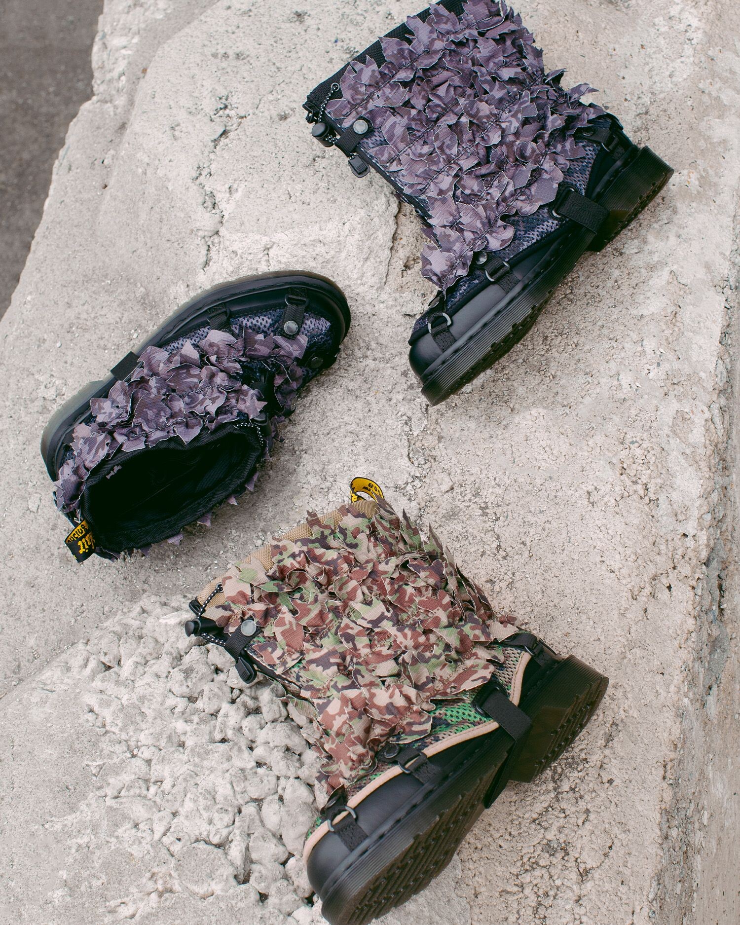 ドクターマーチンとバビロンがコラボレーション、着脱可能なギリースーツに注目！