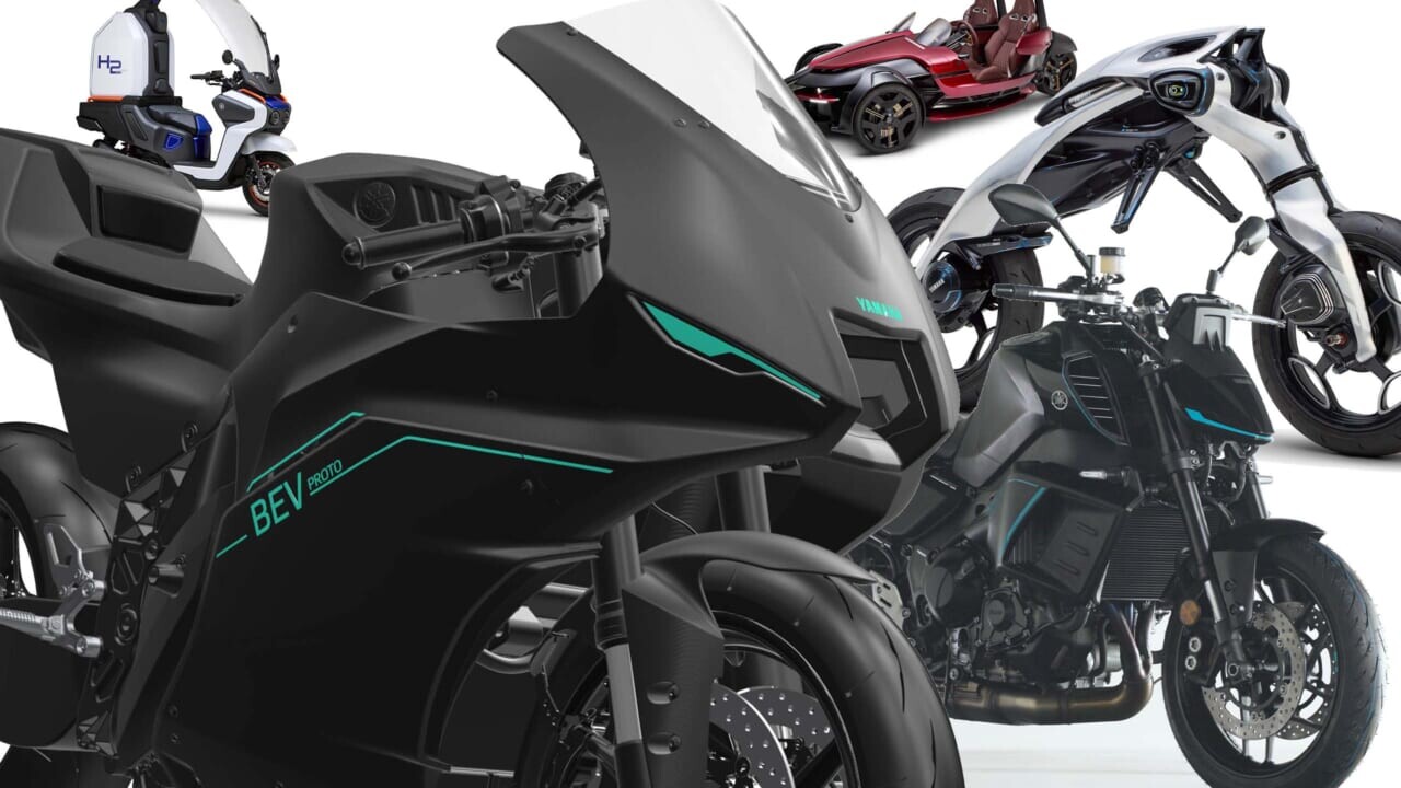 電気で走るYZF-R?! 新型モトロイド、3WSのオープンEVも!!ヤマハが「ジャパンモビリティショー2025」出展概要を発表