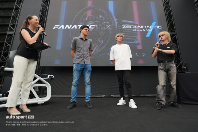 フラガ、大湯、冨林が記念イベントに登場。ファナテックがゼンカイレーシングと正規代理店契約を締結
