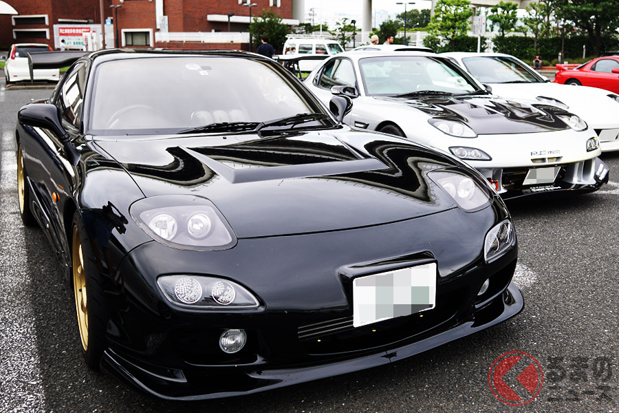 七夕にマツダ「RX-7」が大集合！ 歴史的ロータリー車が自然発生的に ...