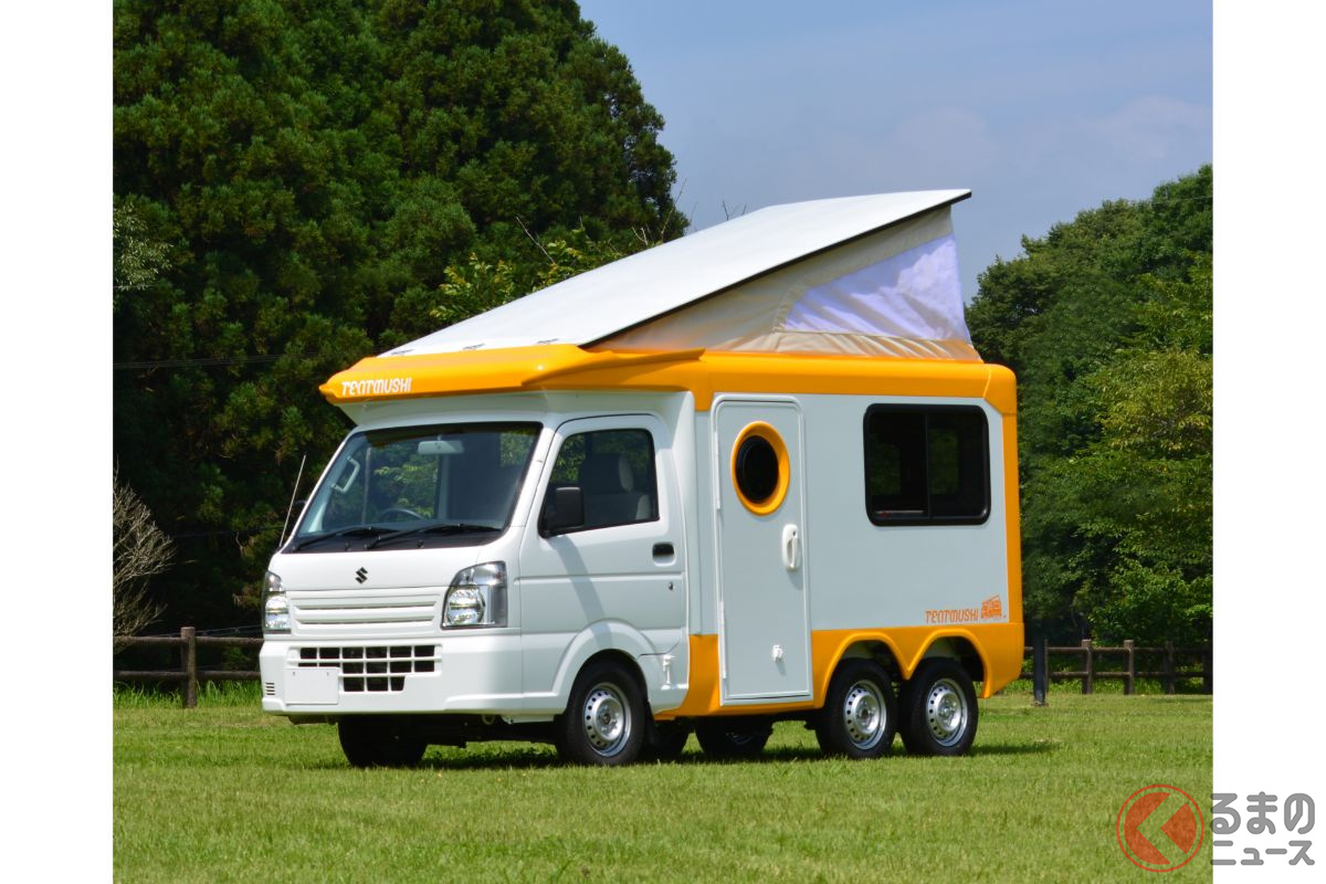 タフ顔だけど可愛い 大人でも車中泊余裕な軽キャンパー テントむし どんな仕様 くるまのニュース 自動車情報サイト 新車 中古車 Carview