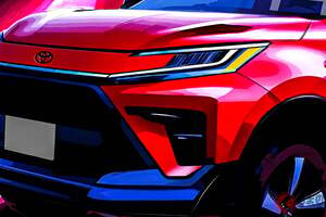 【CG】トヨタの新型「“7人乗り”SUVミニバン」登場する!? トヨタ「ライズ」ベースの「ライズスペース」説に反響多数！ 精悍顔の新モデル予想CGが話題に