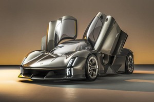 ポルシェ、次世代EVハイパーカー「ミッションX」公開　2027年頃発売か　目標はニュル最速