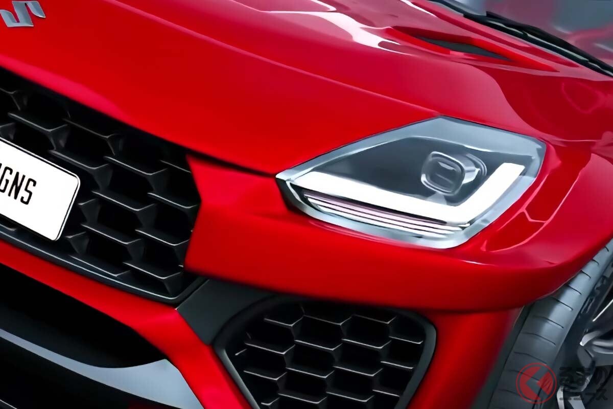 スズキ斬新「スイフト“クーペ”」!? 「絶対買う」「ワイドボディが超カッコイイ」「“V6エンジン”とか積んでそう」「速そうなデザイン」と反響多数！ “3ドア”の「スイフト ロケット GTS」のCGに熱視線！