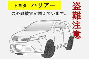 恐怖!? トヨタ「ハリアー」の盗難事件発生！ イマ現行ではなく「10年落ち先代モデル」が狙われている!? 対策は「開けても走れませんでした」法が有効！ 警戒を呼びかけ 茨城
