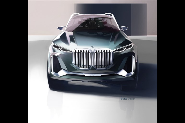 BMW X7のコンセプトカーが世界初公開。最上級セグメントに属するSUVはブランド初