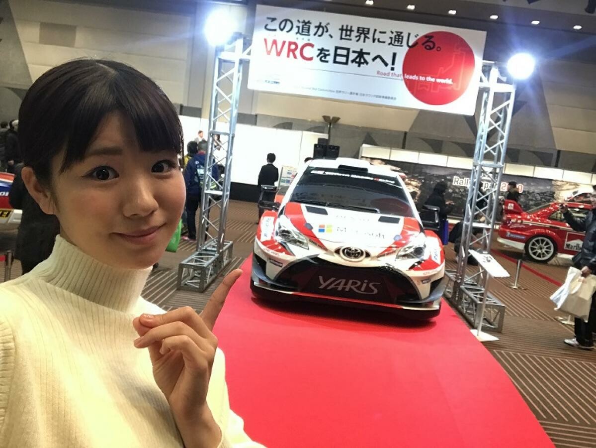 「WRC招致応援団」梅本まどかがWRC日本開催をPR！【東京オートサロン2019】