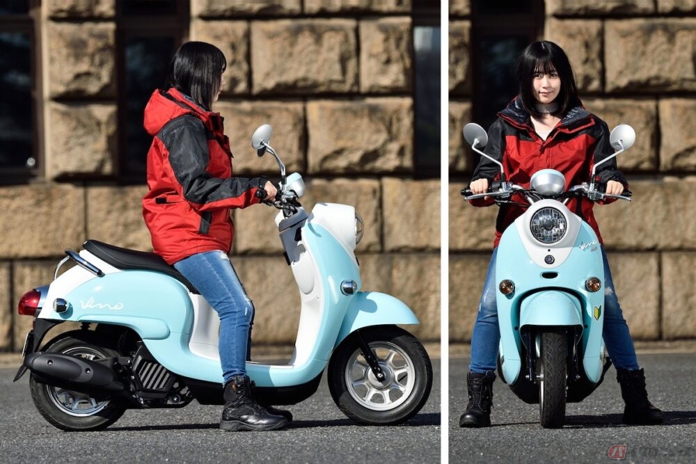 夜道雪のチャレンジバイク道 人気マンガ ゆるキャン に登場する50cc原付スクーター Vino ビーノ のスペシャルカラーに乗ってみました バイクのニュース 自動車情報サイト 新車 中古車 Carview