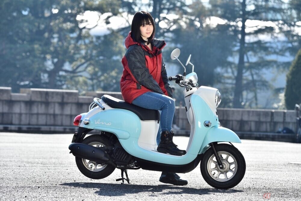 夜道雪のチャレンジバイク道！ 人気マンガ「ゆるキャン△」に登場する50cc原付スクーター「Vino（ビーノ）」のスペシャルカラーに乗ってみました！（バイクのニュース  ） | 自動車情報・ニュース - carview!