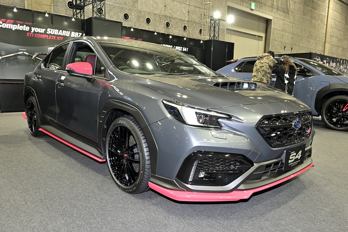 空気を味方につける Stiパーツで武装した新型wrx S4 Brzの圧倒的存在感 大阪オートメッセ22 Auto Messe Web 自動車情報サイト 新車 中古車 Carview