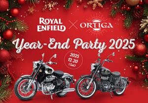 【ロイヤルエンフィールド】カフェ ORTIGA で「Year-End Party 2025」＆新型モデル特別展示を実施！