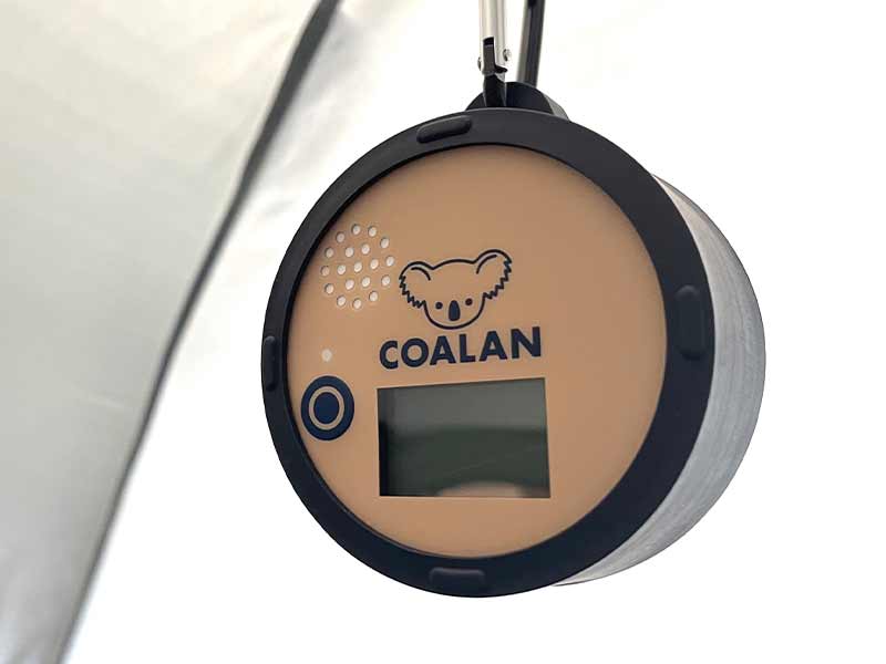 冬キャンを安全に楽しむためのアウトドア用一酸化炭素アラーム「COALAN／コアラン」が12/12に発売！