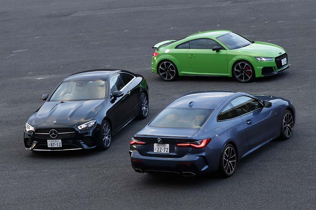 比較試乗 メルセデス ベンツ Eクラスクーペ Vs Bmw 4シリーズクーペ Vs アウディ Tt Rsクーペ 同じジャーマン プレミアムでも異なるベクトル 最新クーペ それぞれの流儀 Le Volant Carsmeet Web 自動車情報サイト 新車 中古車 Carview