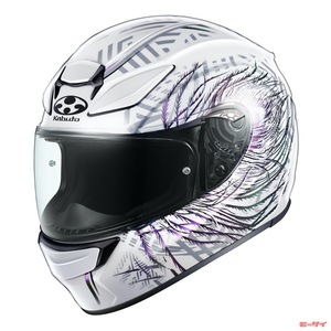 【カブト】の快適フルフェイスヘルメット「SHUMA」に、新グラフィック「PLUME」が追加！見る角度で色が変化！