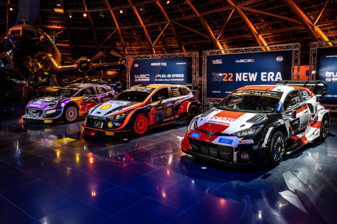 開幕前に新型wrcカーが出揃う トヨタ ヒュンダイ Mスポーツが22年型車のカラーリングを発表 Autosport Web 自動車情報サイト 新車 中古車 Carview