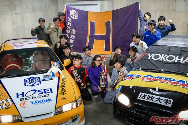 拠点は超都会・市ヶ谷!!　全大学イチ綺麗なインテグラタイプRって!?　法政大学自動車部は「都心の密」を武器に躍進中!!!