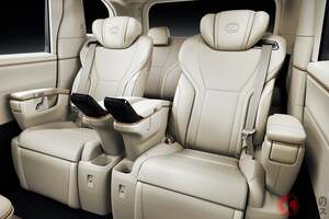 全長5.1m！ 新型「最上級6人乗りミニバン」発売！ “クラス最高峰”の「超豪華リアシート」がスゴい！ レクサス「新型LM」のインテリアとは