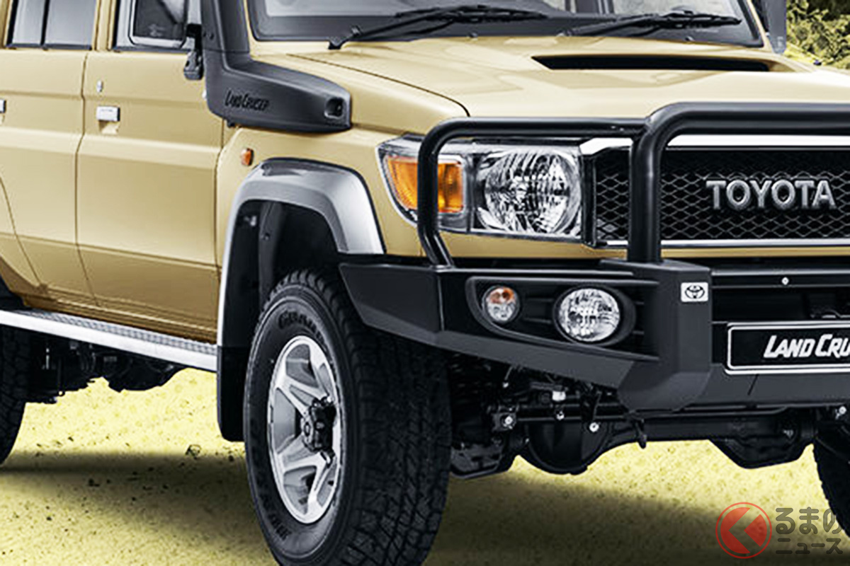 Toyota顔強調のトヨタsuv ランクル79 70周年記念車 登場 ギラつくド迫力ブルバーで武装 南アに導入 くるまのニュース 自動車情報サイト 新車 中古車 Carview