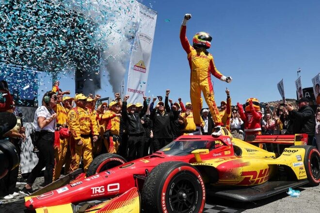 アレックス・パロウがラグナ・セカで今季8勝目。ポール・トゥ・ウインで選手権リードを盤石に／インディカー第14戦