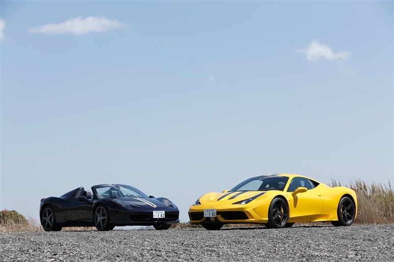 スペチアーレとスパイダー、2台のフェラーリ458で箱根を走る【前編】