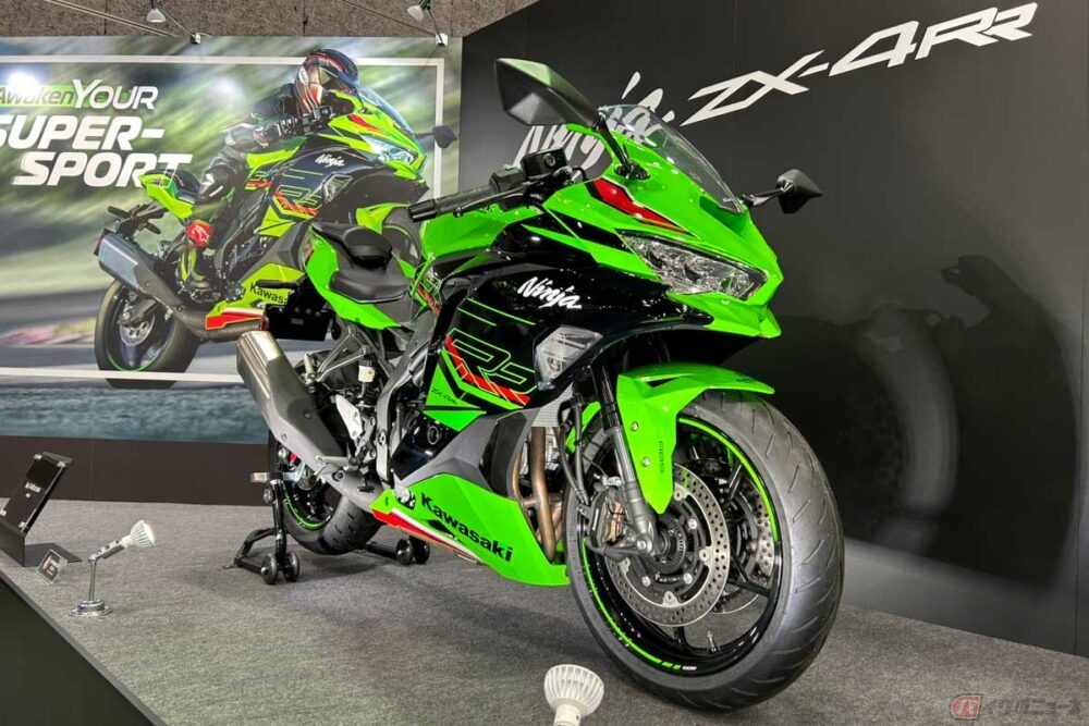 カワサキ「Ninja ZX-4RR」日本初公開【大阪MCS2023】（バイクの