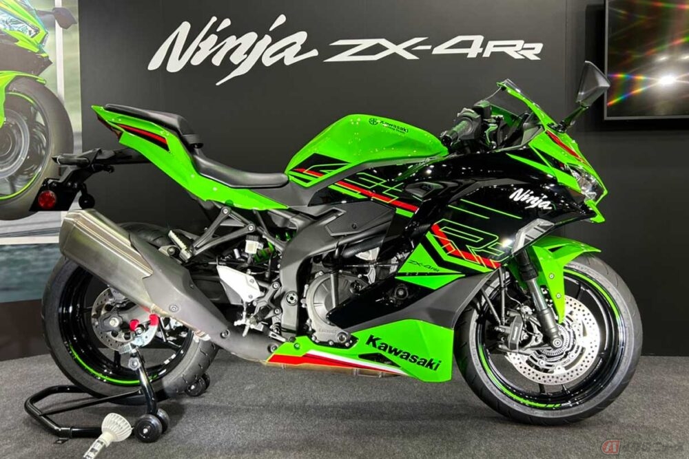 カワサキ「Ninja ZX-4RR」日本初公開【大阪MCS2023】（バイクの 