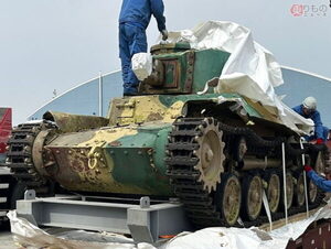 80年ぶりの帰国！ 国内現存ゼロの「激レア日の丸戦車」里帰り成功 ボロボロだけど「3年後には動かします」