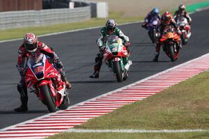 【MotoGP】中上貴晶、母国戦日本GPワイルドカード参戦は転倒で終える。しかし「ホンダの進化」実感でポジティブな1日に