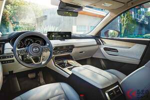 マツダ新「SUV」発表！ 約570万円からで「8人乗り」＆「全長5.1m級ボディ」！ 300馬力超え「高性能モデル」もある「CX-90」米国に登場