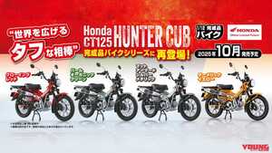 「再現度すご」「手のひらサイズイイ…」人気の「Honda CT125 ハンターカブ」1/12スケールモデルが再登場
