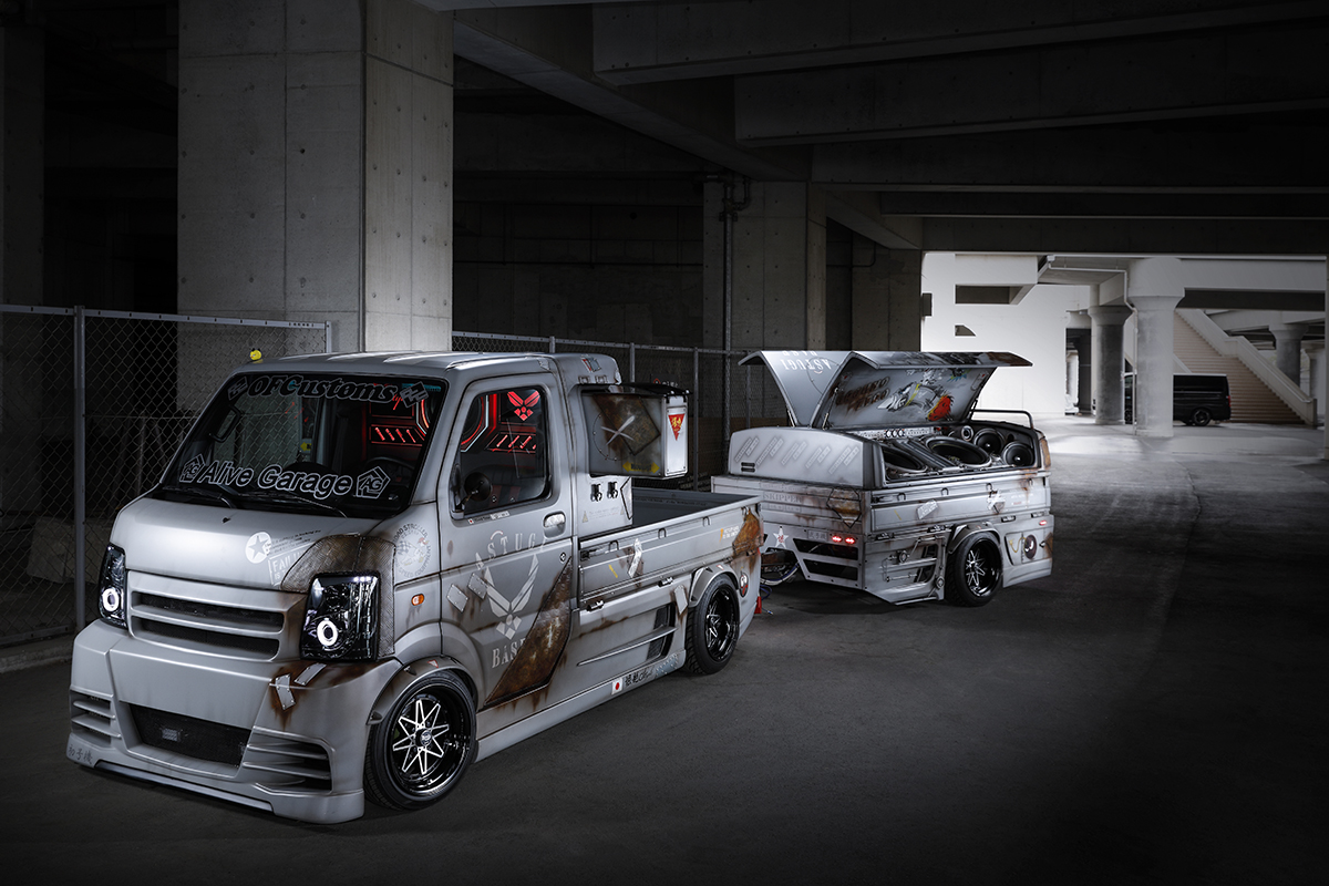 シャコタン農家 に フルエアロ魚屋 衝撃の働くカスタム軽トラ３台 Auto Messe Web 自動車情報サイト 新車 中古車 Carview