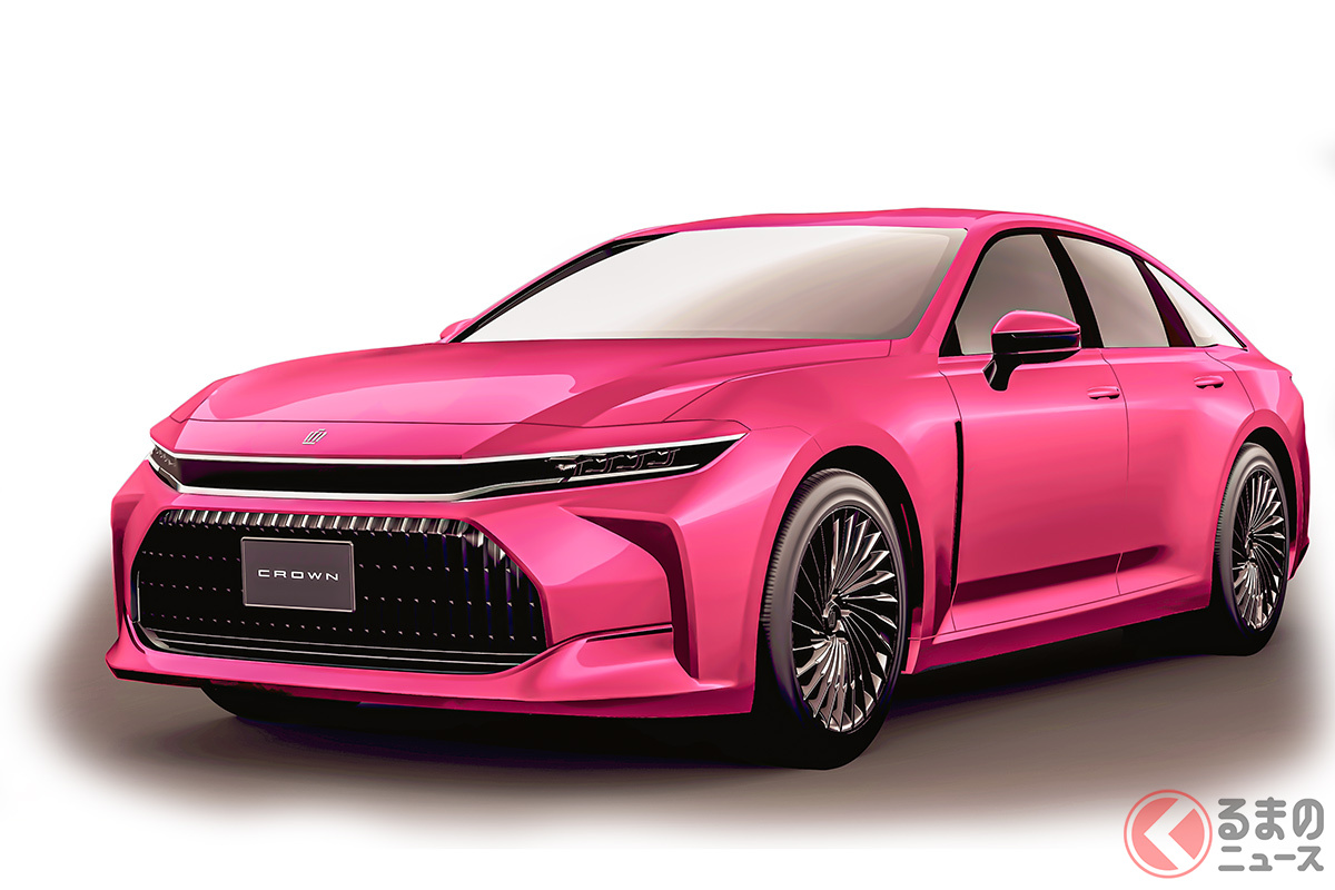 全長5m超のトヨタ新型 ピンククラウン どう モモタロ色で斬新デザイン際立った 16代目を伝説仕様にしてみた くるまのニュース 自動車情報サイト 新車 中古車 Carview