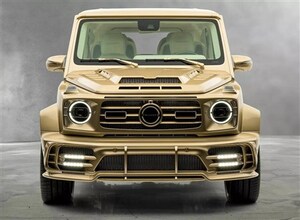 【自己顕示欲の塊】マンソリーが「G63」を“金ピカ”に。ホイールベース延長など全てが“石油王向け”だった