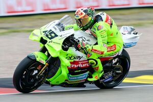ドイツGP初日はVR46ジャンアントニオが最速！　ザクセンキングのマルケス兄は3番手｜MotoGPドイツGPプラクティス