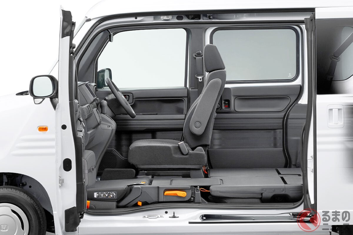 新車139万円！ ホンダの最新「商用車」がスゴイ！ 走りの“6速MT”やパワフルな「ターボエンジン」搭載！ ガバッと開く「斬新ドア」採用した“軽バンの超新星”「N-VAN」に大注目！