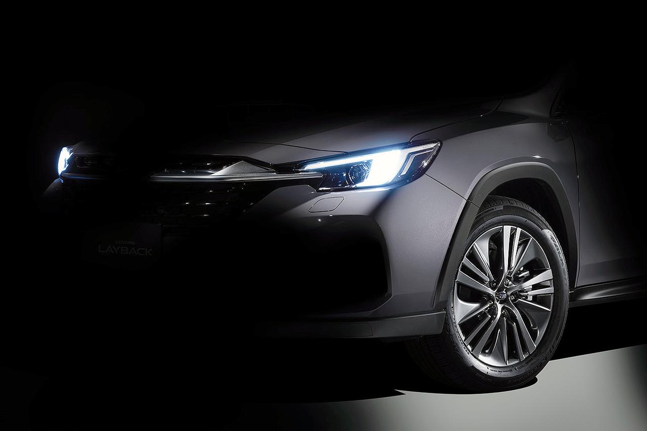 スバルが新型SUV「レヴォーグ レイバック」のティザー画像を公開。発表は2023年秋の予定。
