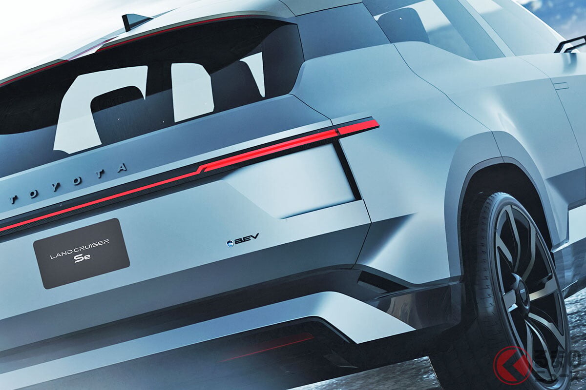 全長5m超え！ トヨタ「3列“7人乗り”本格SUV」がスゴい！ 精悍「カクカクデザイン」×史上初「斬新ボディ」採用！ 超“静音”な新世代コンセプト「ランドクルーザーSe」市販化に期待大