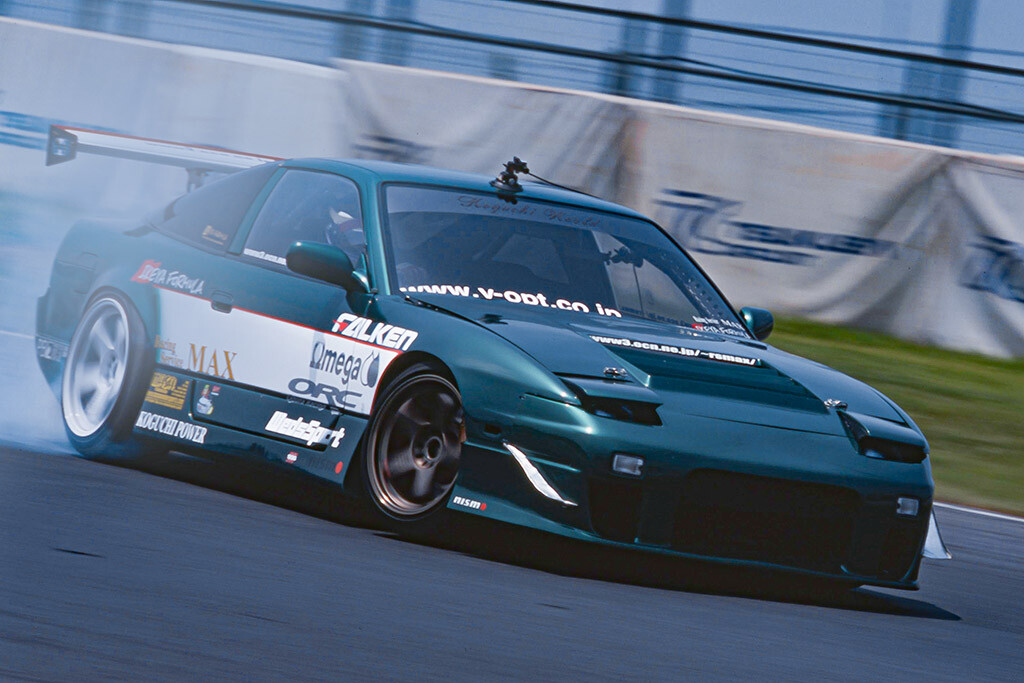 帝王と呼ばれる男の愛機」ドリフト界に一石を投じた古口180SX 帝王と呼ばれる男の愛機」ドリフト界に一石を投じた古口180SX