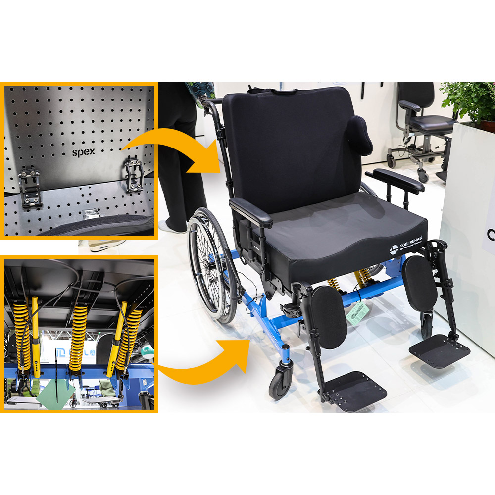 最大270kgの耐荷重を誇る車いす「ECLIPSE Tilt」／REHACARE（リハケア