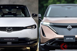 日産新型「アリア」先行発表 ライバルはマツダ「MX-30」 電気SUV同士を比較！